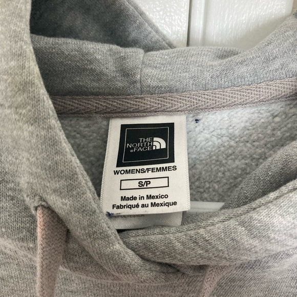 The North Face Woman’s Gray Hoodie with Pink Logo – Size Small- EUC - Picture 4 of 5